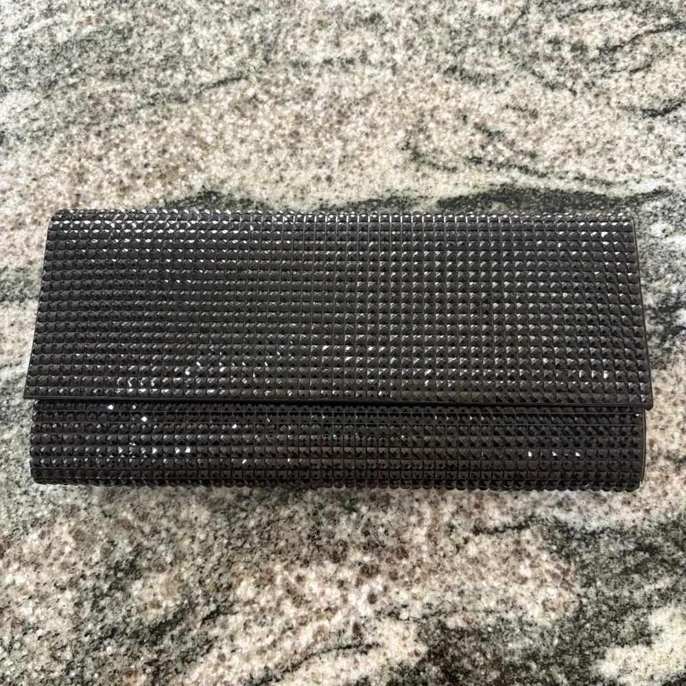 Aldo Shimmering Black Clutch - Picture 1 of 5